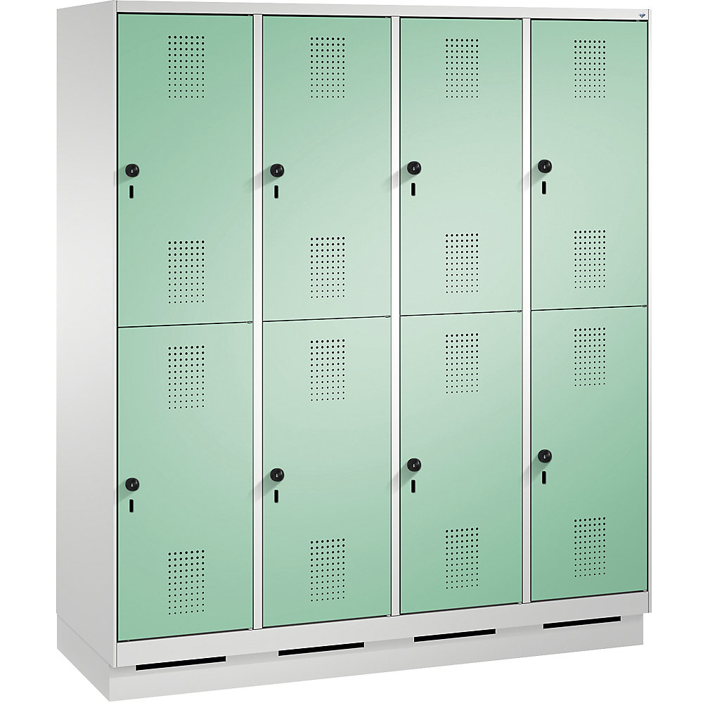 Penderie sur socle EVOLO à deux étages