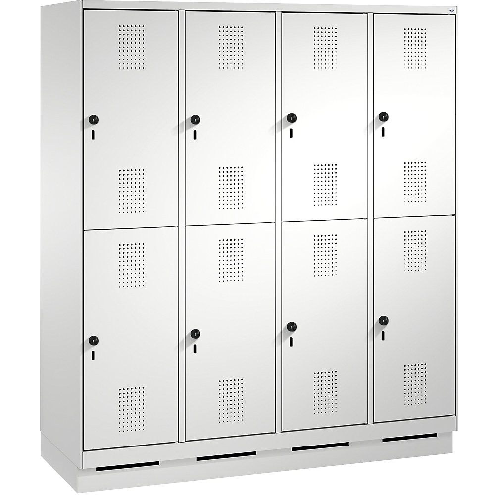 Penderie sur socle EVOLO à deux étages