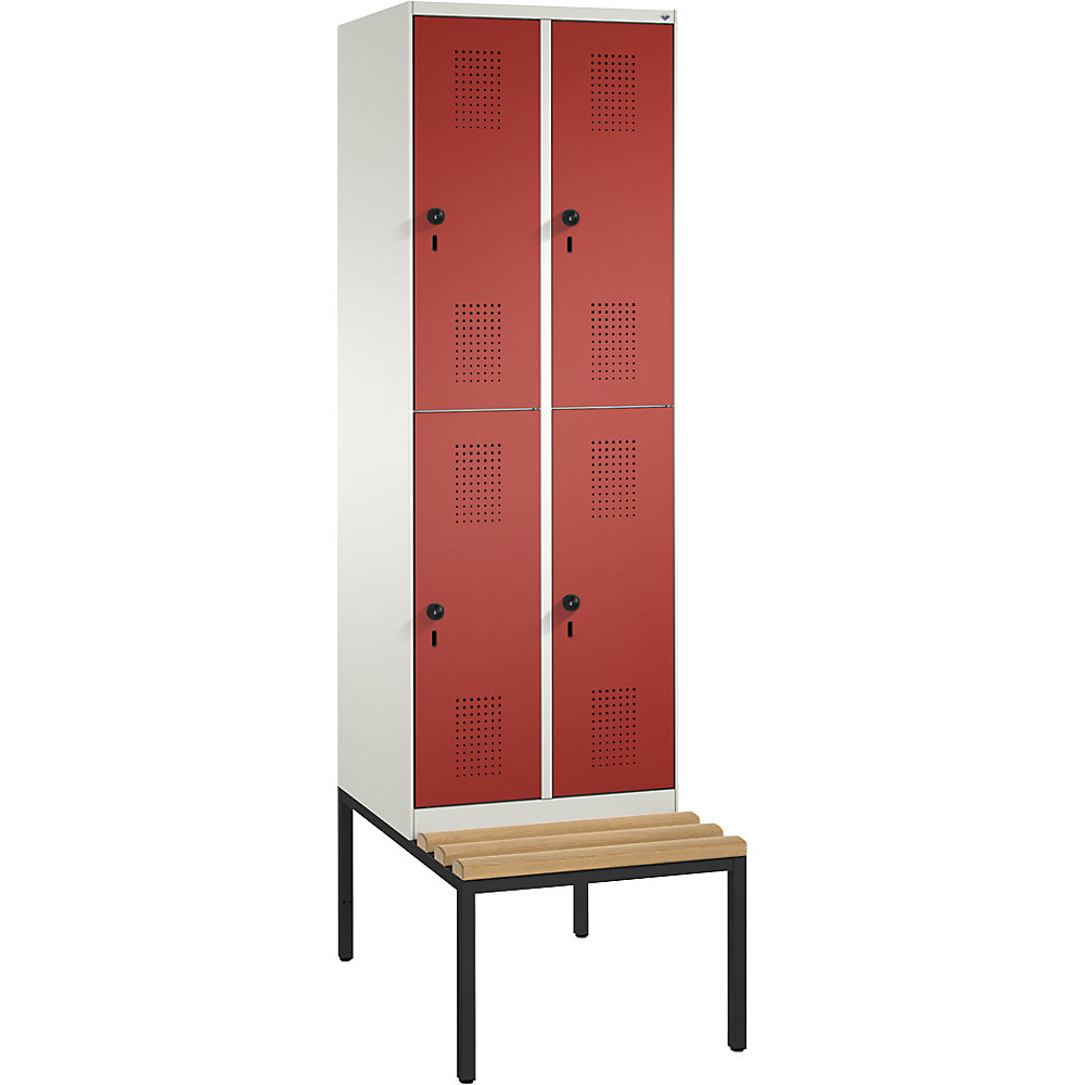 Penderie EVOLO à deux étages, avec banc