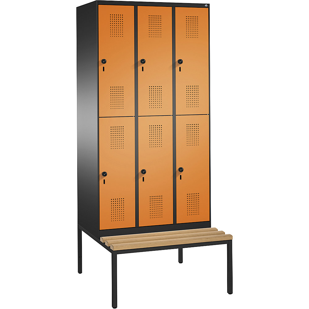 Penderie EVOLO à deux étages, avec banc