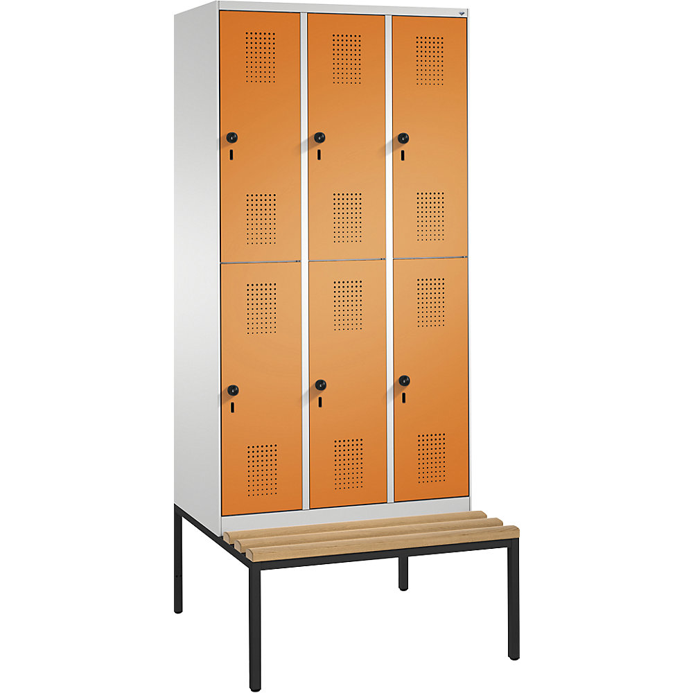 Penderie EVOLO à deux étages, avec banc