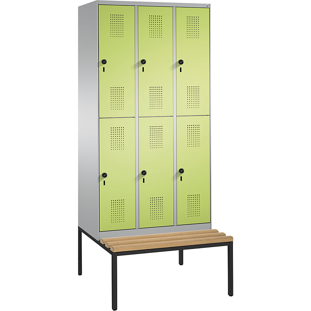 Penderie EVOLO à deux étages, avec banc