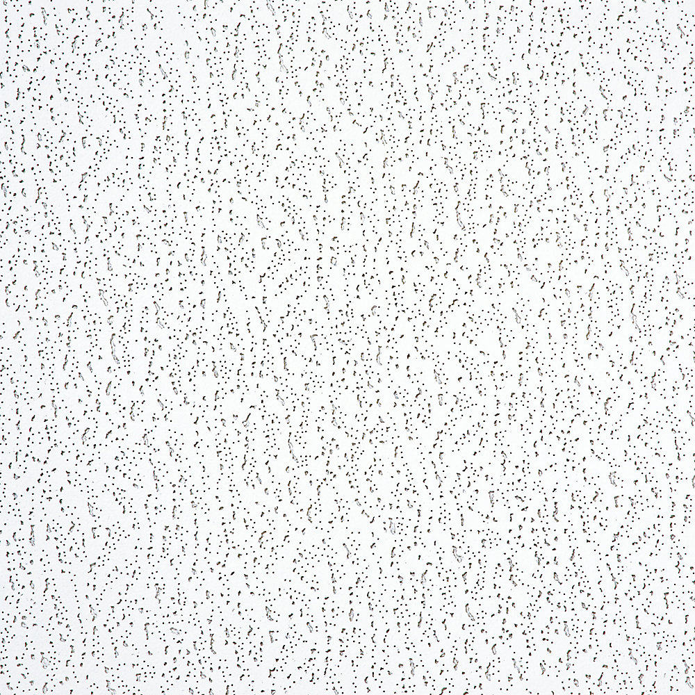 Plafond avec plaques de fibres minérales blanches
