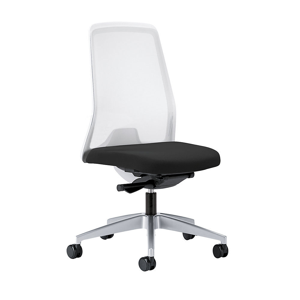 Siège de bureau pivotant EVERY à dossier résille blanc