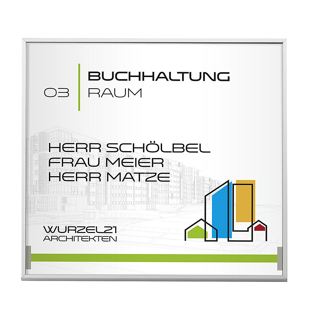 Plaque de porte MADRID Silver Line™