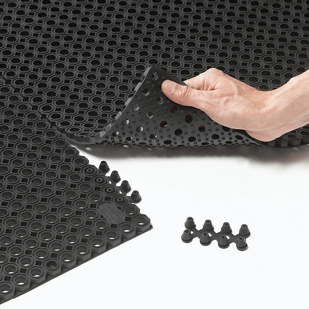Schmutzfangmatte, gelocht, schwarz, L x B 1500 x 1000 mm NOTRAX 2