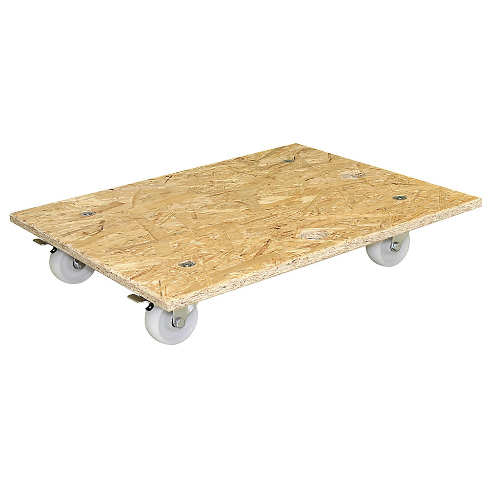 Lot de 2 plateaux roulants en OSB