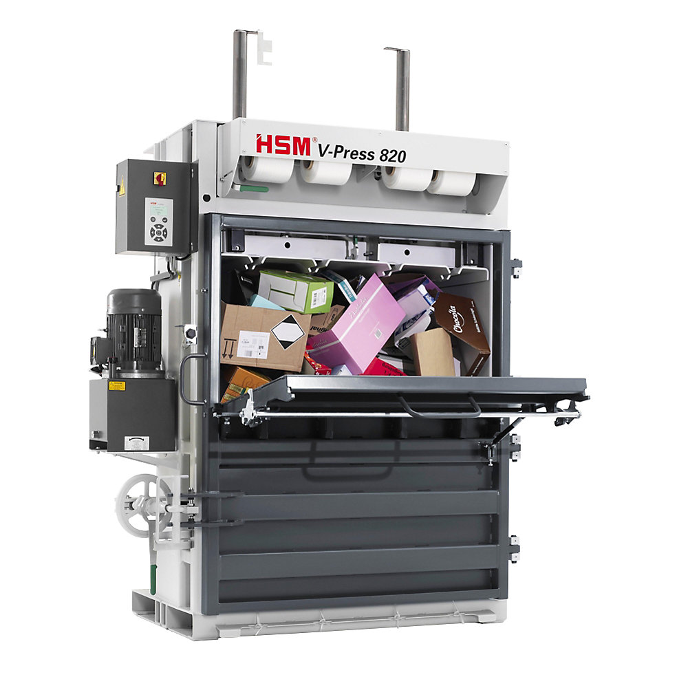 Vertikale Ballenpresse, Handrad-Türverschluss, Füllklappe, Presskraft 178 kN HSM 2