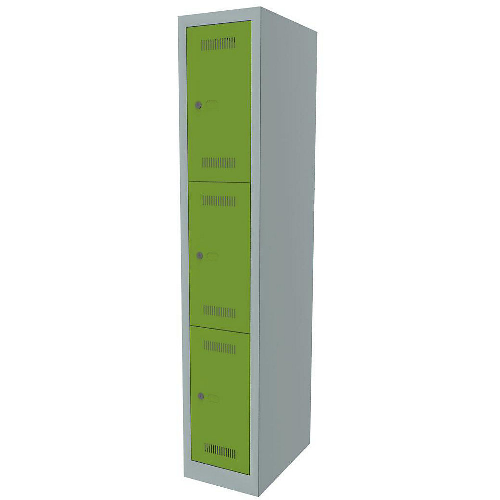 Vestiaire multicases MonoBloc™, 3 casiers par compartiment