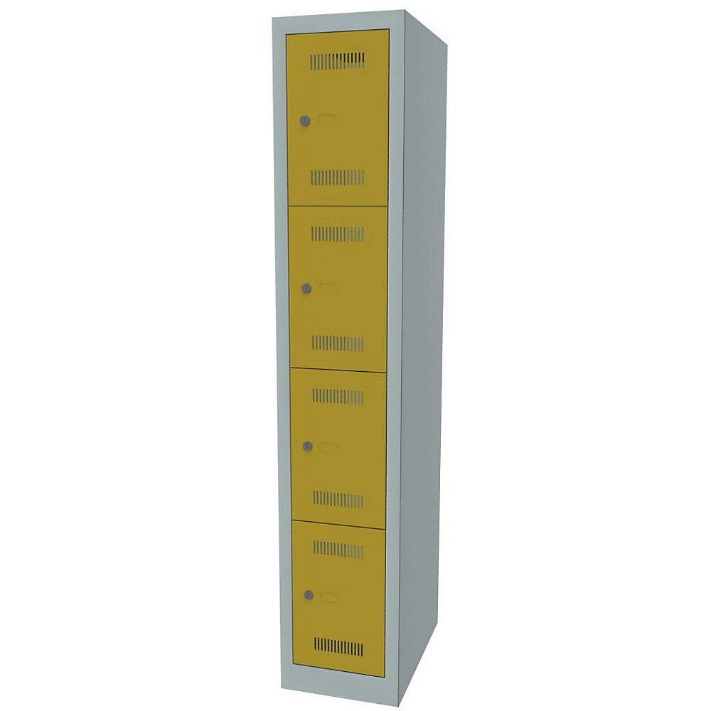 Vestiaire multicases MonoBloc™, 4 casiers par compartiment