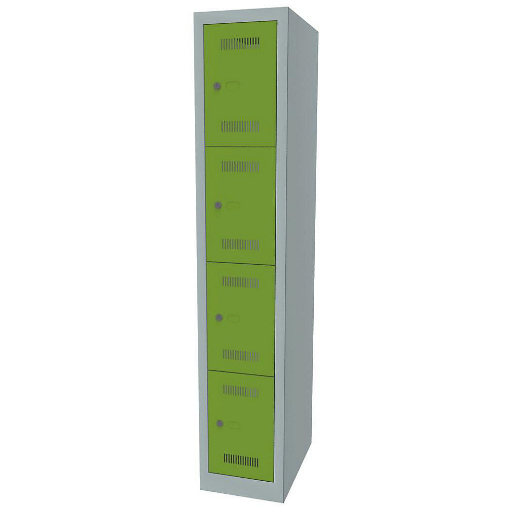 Vestiaire multicases MonoBloc™, 4 casiers par compartiment