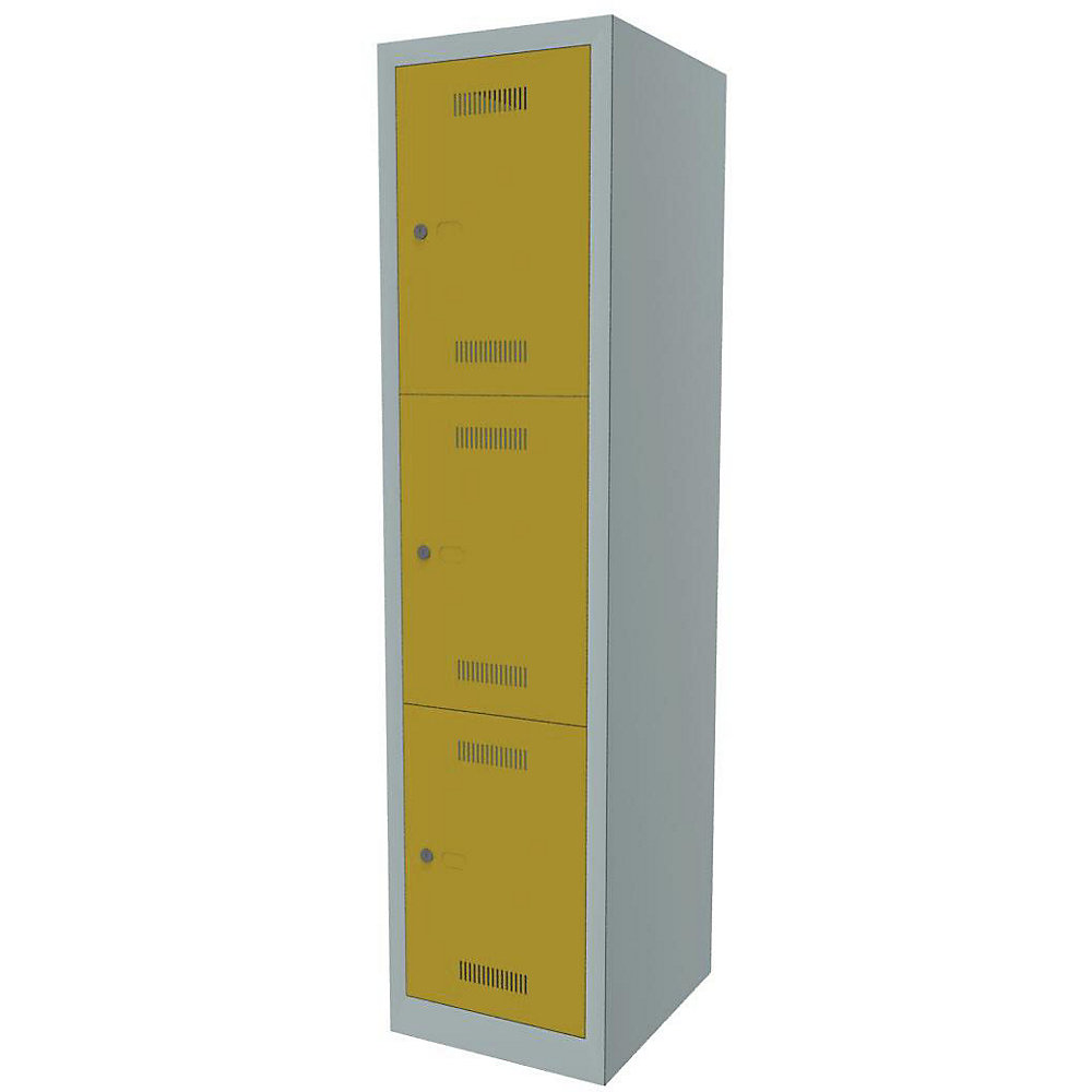 Vestiaire multicases MonoBloc™, 3 casiers par compartiment