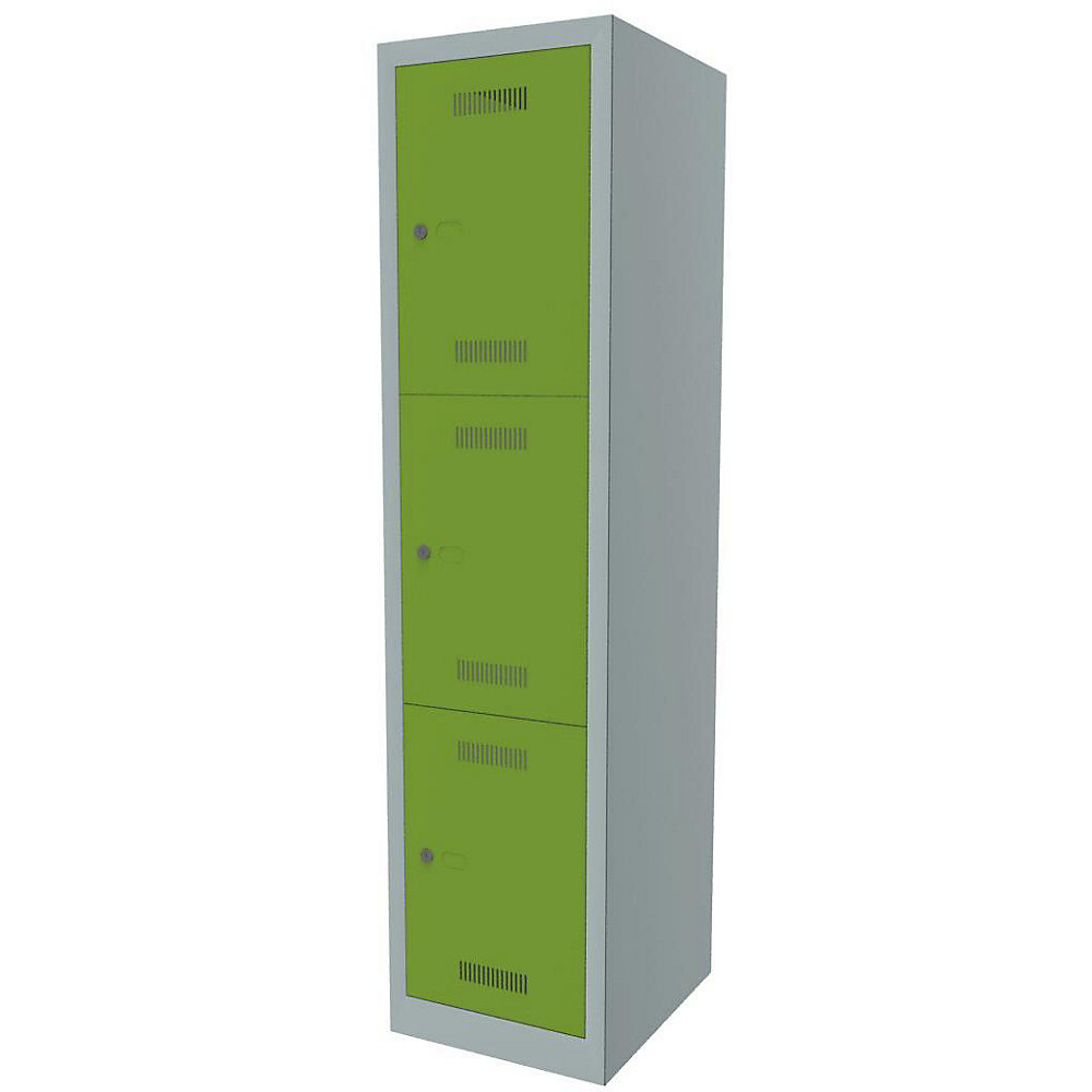 Vestiaire multicases MonoBloc™, 3 casiers par compartiment