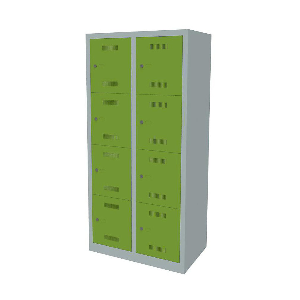 Vestiaire multicases MonoBloc™, 4 casiers par compartiment