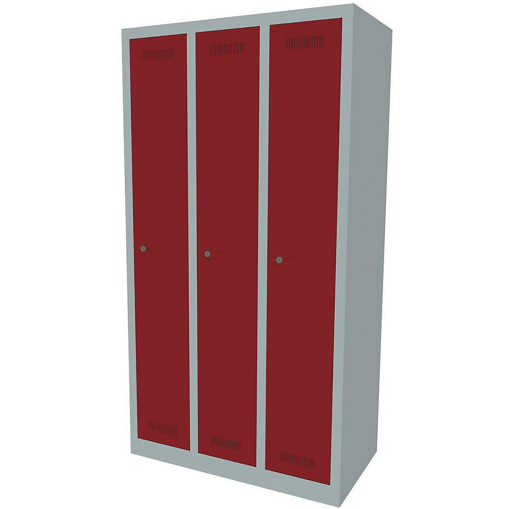 Penderie MonoBloc™, largeur compartiments 248 mm, un niveau