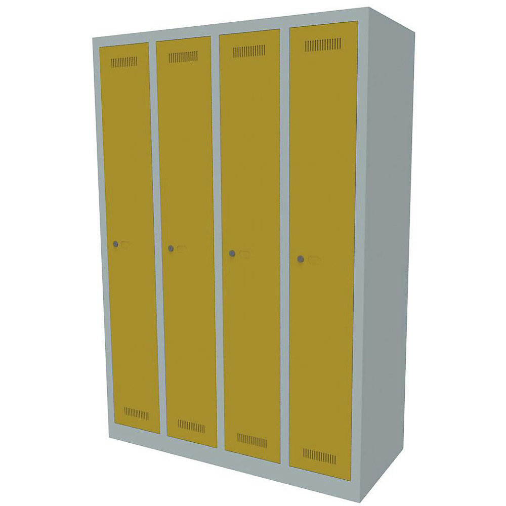 Penderie MonoBloc™, largeur compartiments 248 mm, un niveau