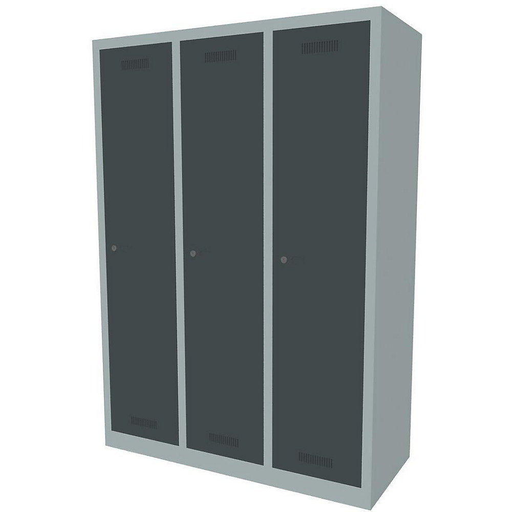 Penderie MonoBloc™, largeur compartiments 348 mm, un niveau