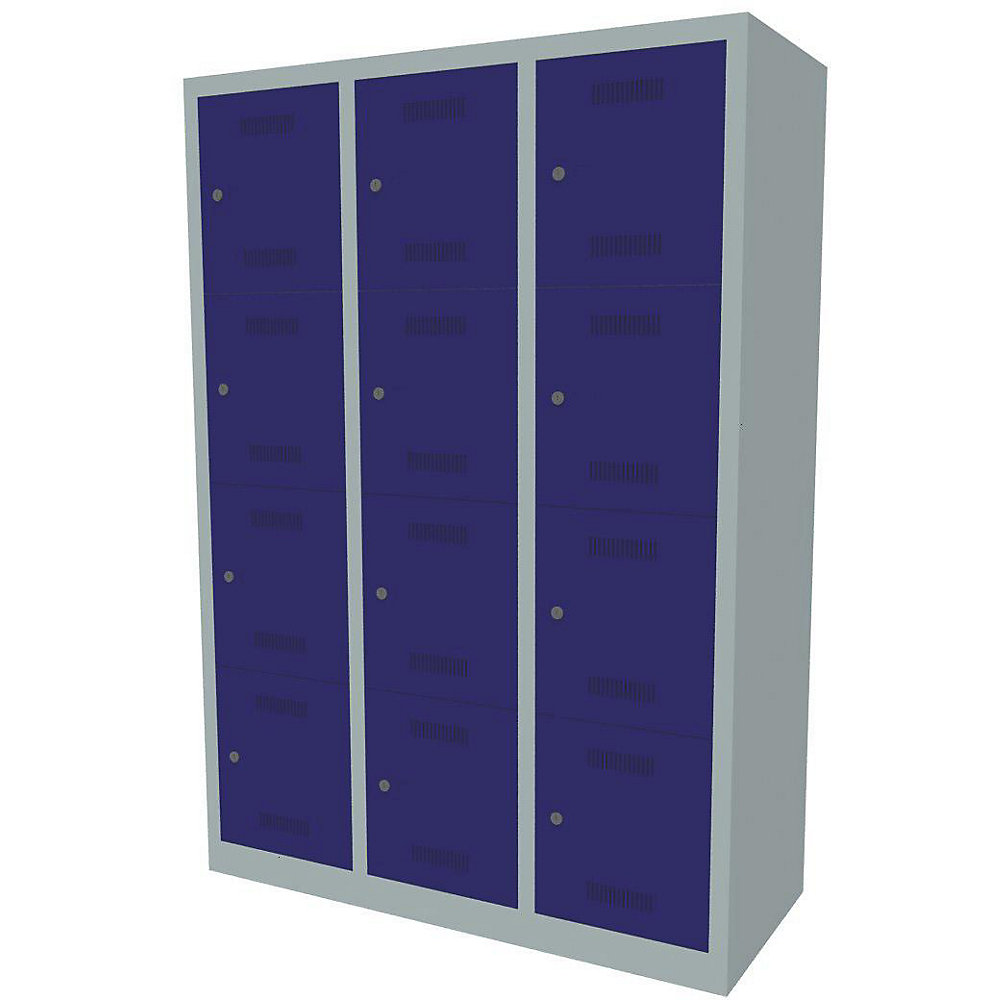 Vestiaire multicases MonoBloc™, 4 casiers par compartiment