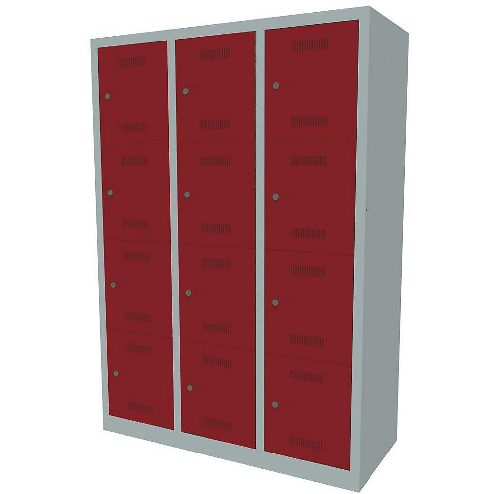 Vestiaire multicases MonoBloc™, 4 casiers par compartiment