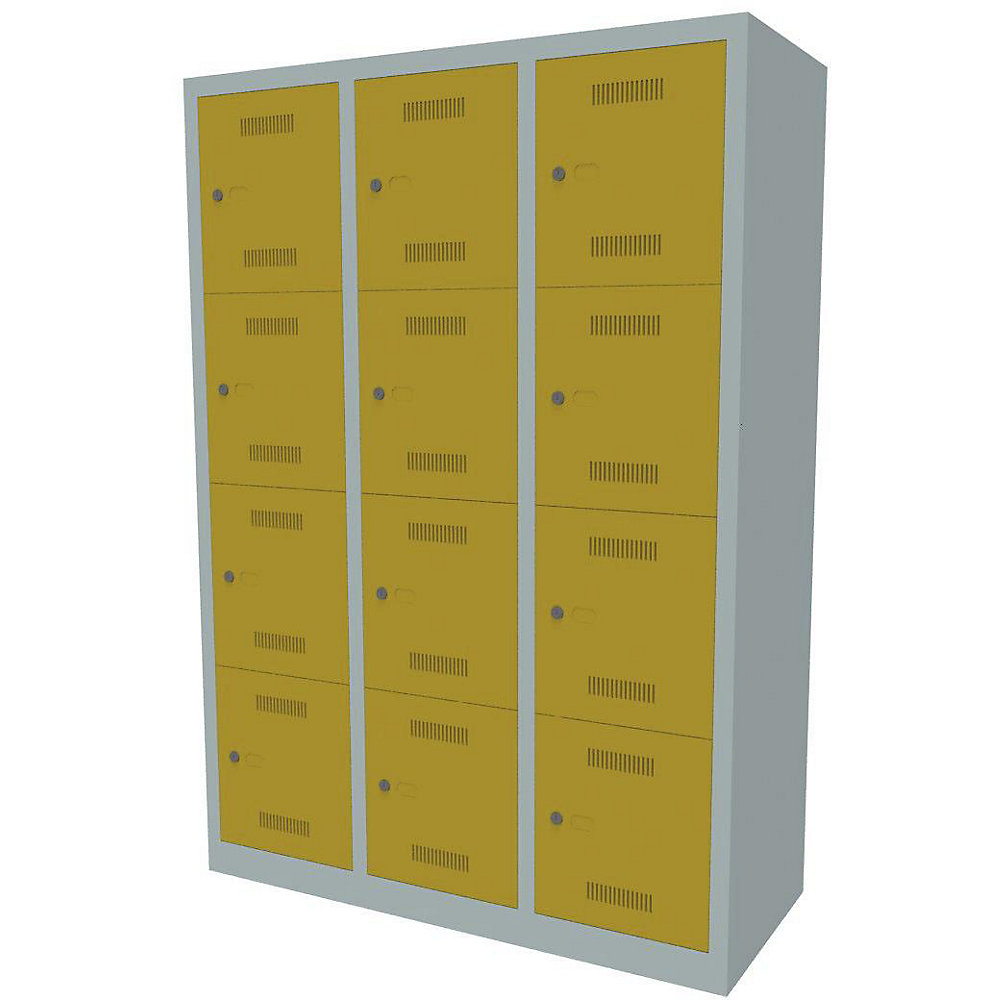 Vestiaire multicases MonoBloc™, 4 casiers par compartiment