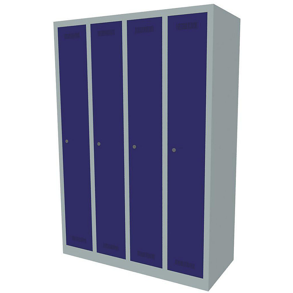 Penderie MonoBloc™, largeur compartiments 248 mm, un niveau