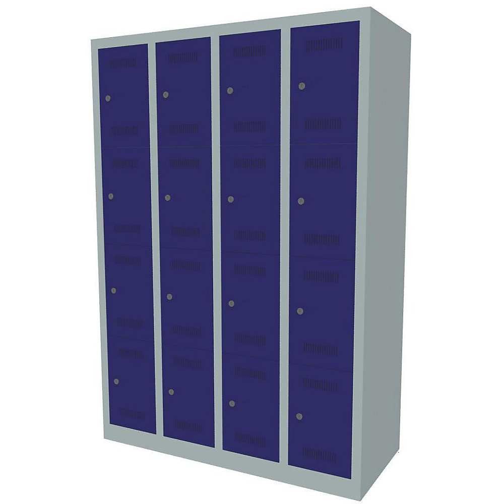 Vestiaire multicases MonoBloc™, 4 casiers par compartiment