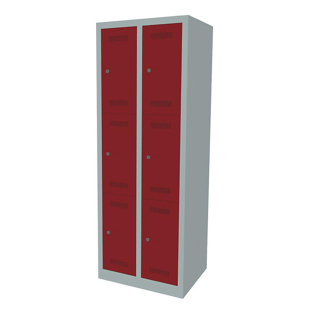 Vestiaire multicases MonoBloc™, 3 casiers par compartiment