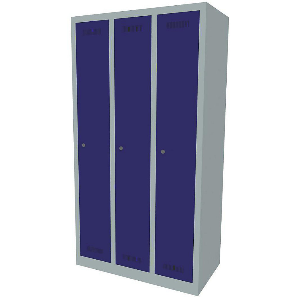 Penderie MonoBloc™, largeur compartiments 248 mm, un niveau