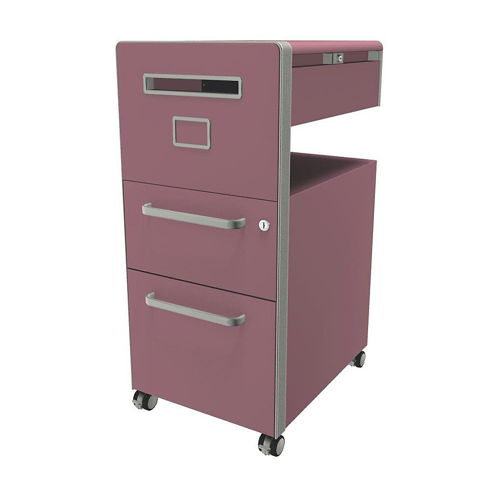 Meuble de rangement mobile Bite™ avec 1 tableau à épingler, ouvrable à gauche