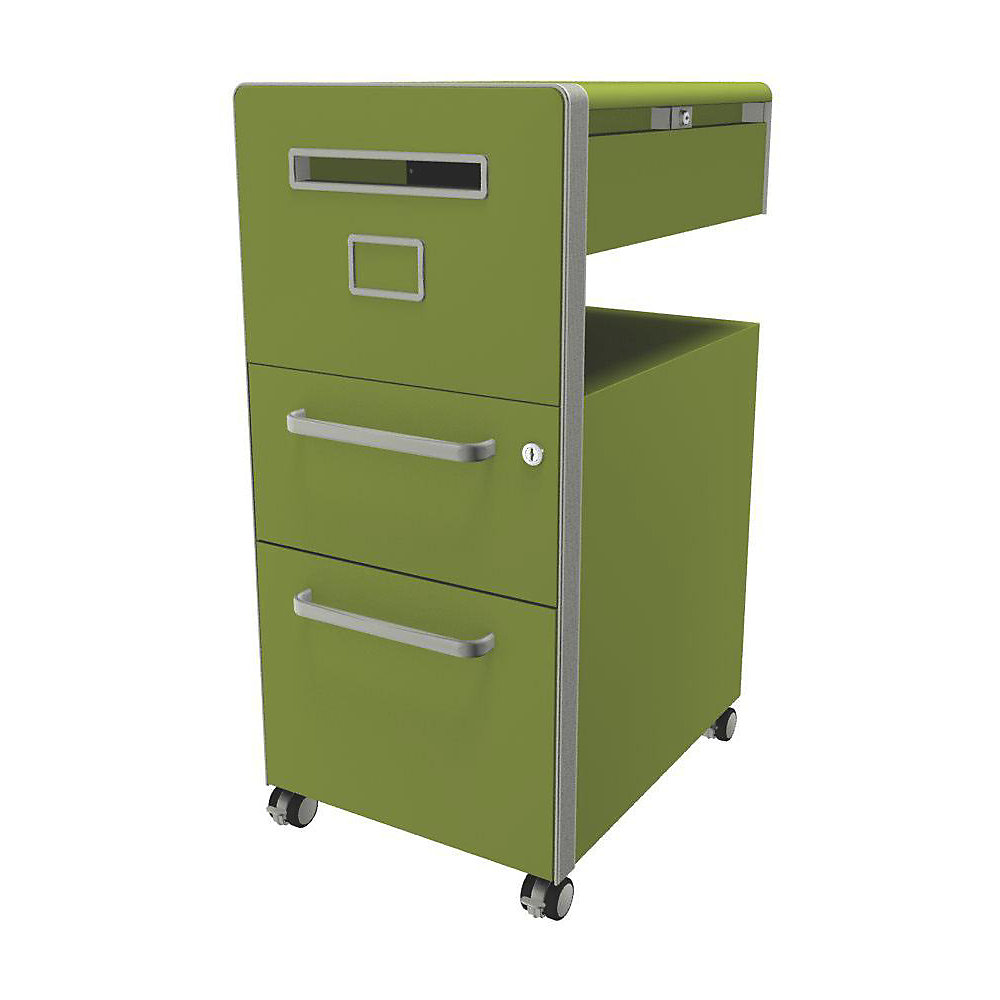 Meuble de rangement mobile Bite™ avec 1 tableau à épingler, ouvrable à gauche