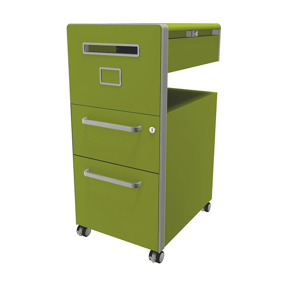 Meuble de rangement mobile Bite™ avec 1 tableau à épingler, ouvrable à gauche