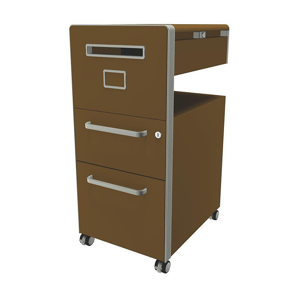 Meuble de rangement mobile Bite™ avec 1 tableau à épingler, ouvrable à gauche