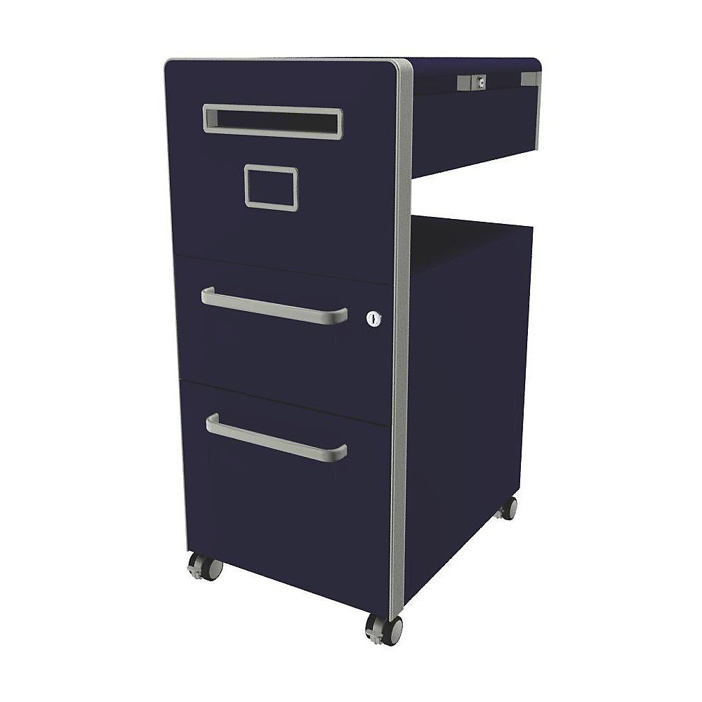 Meuble de rangement mobile Bite™ avec 1 tableau à épingler, ouvrable à gauche