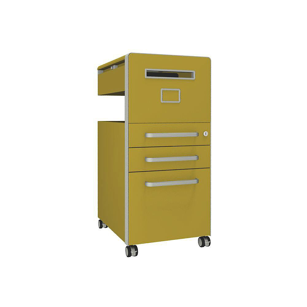 Meuble de rangement mobile Bite™ avec 1 tableau à épingler, ouvrable à droite