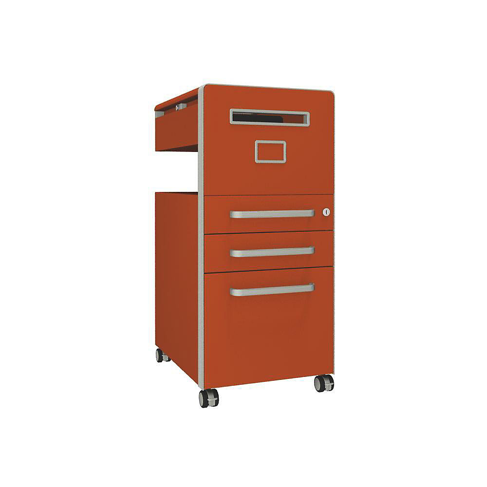 Meuble de rangement mobile Bite™ avec 1 tableau à épingler, ouvrable à droite