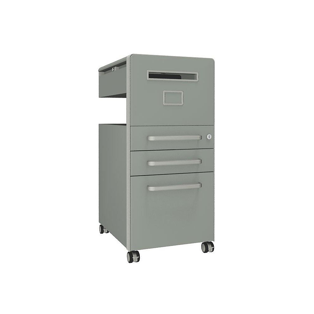 Meuble de rangement mobile Bite™ avec 1 tableau à épingler, ouvrable à droite