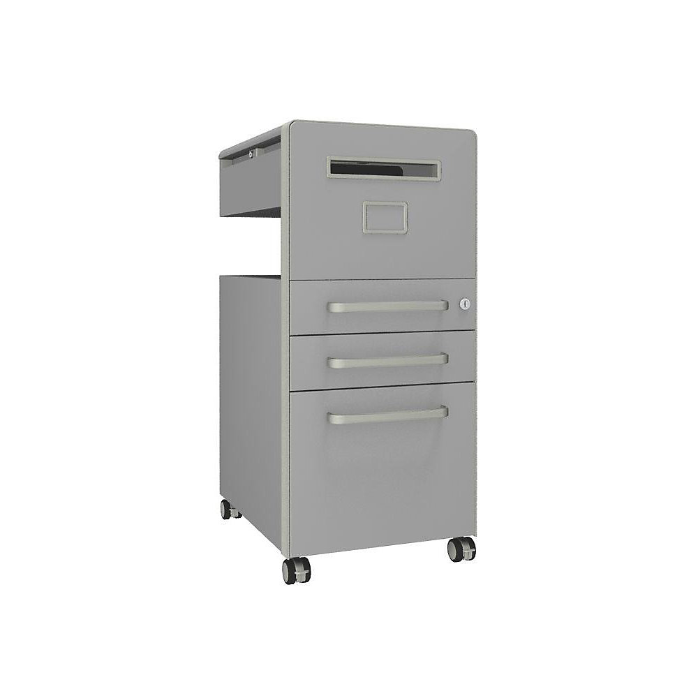 Meuble de rangement mobile Bite™ avec 1 tableau à épingler, ouvrable à droite