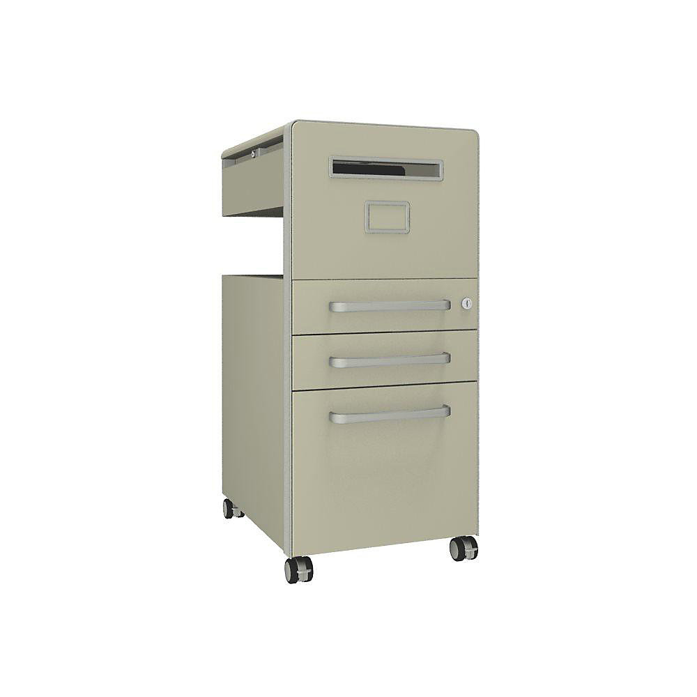 Meuble de rangement mobile Bite™ avec 1 tableau à épingler, ouvrable à droite