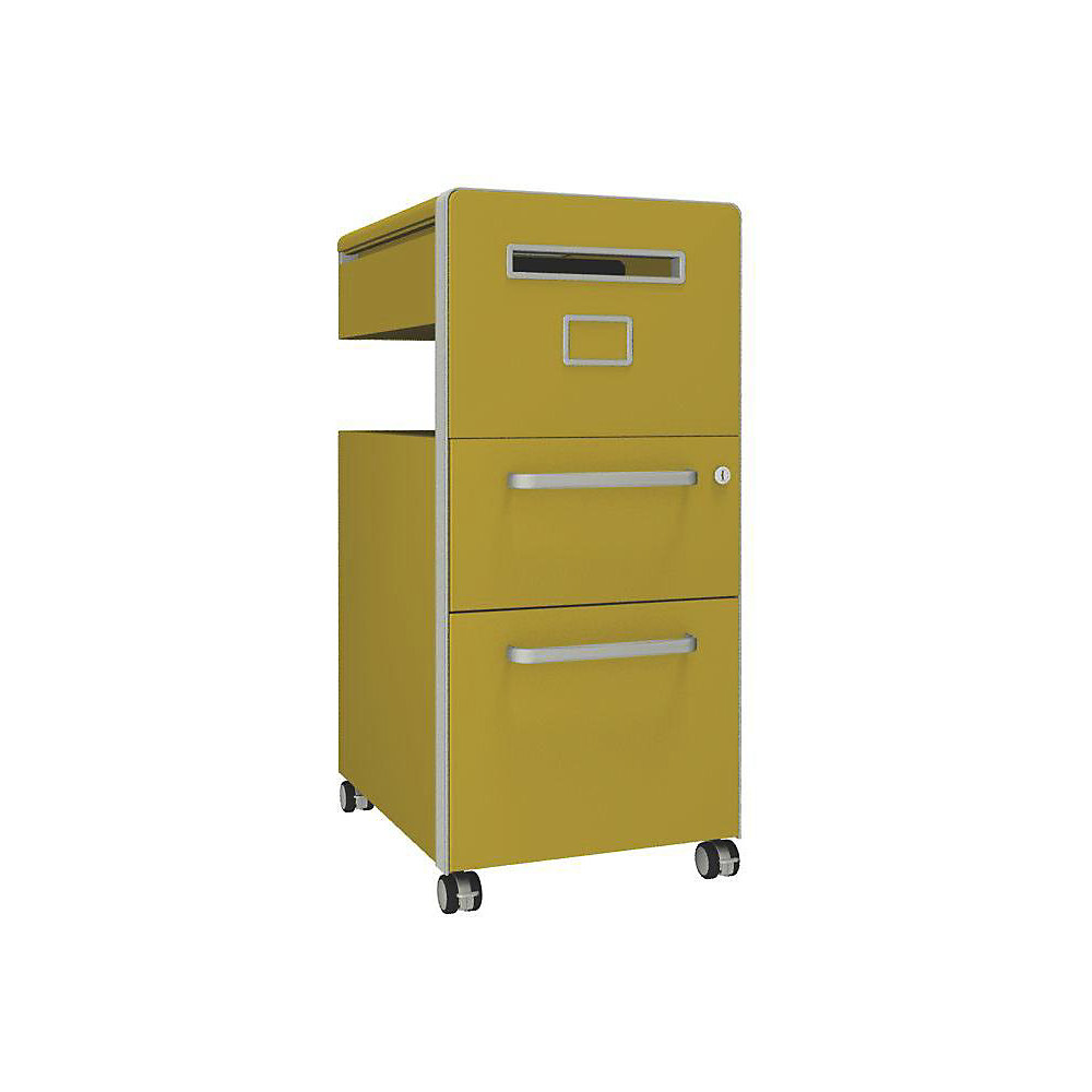 Meuble de rangement mobile Bite™ avec 1 tableau à épingler, ouvrable à droite