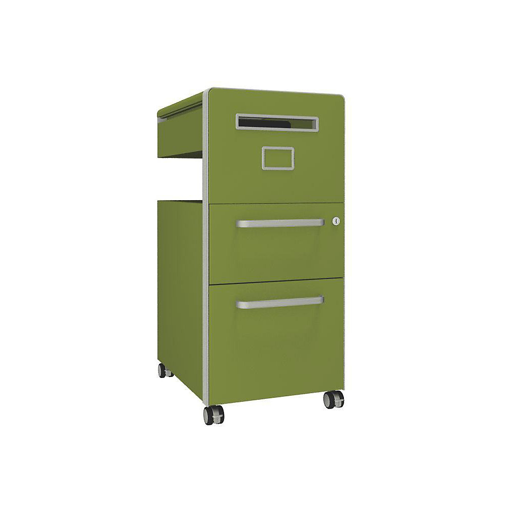 Meuble de rangement mobile Bite™ avec 1 tableau à épingler, ouvrable à droite