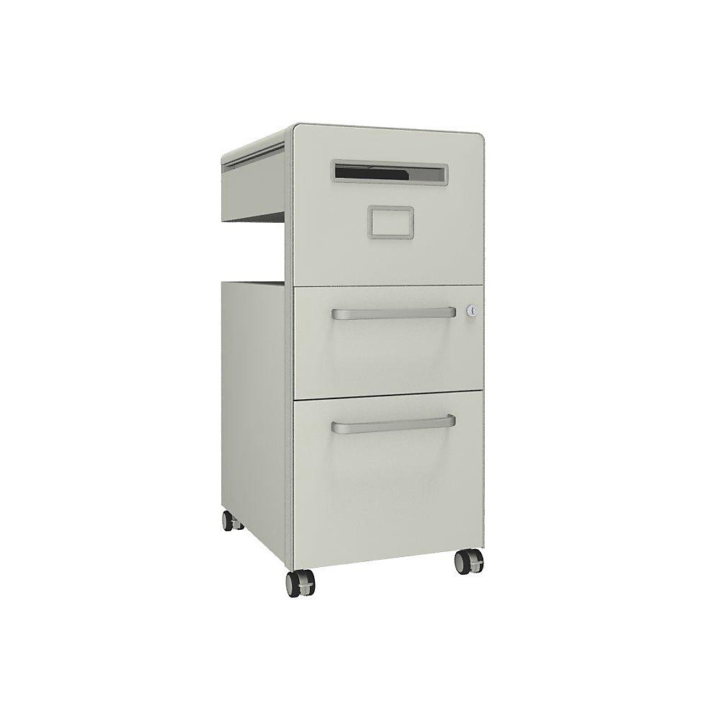 Meuble de rangement mobile Bite™ avec 1 tableau à épingler, ouvrable à droite