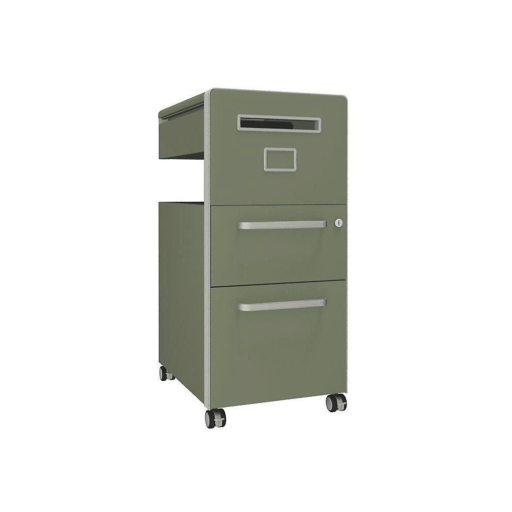 Meuble de rangement mobile Bite™ avec 1 tableau à épingler, ouvrable à droite