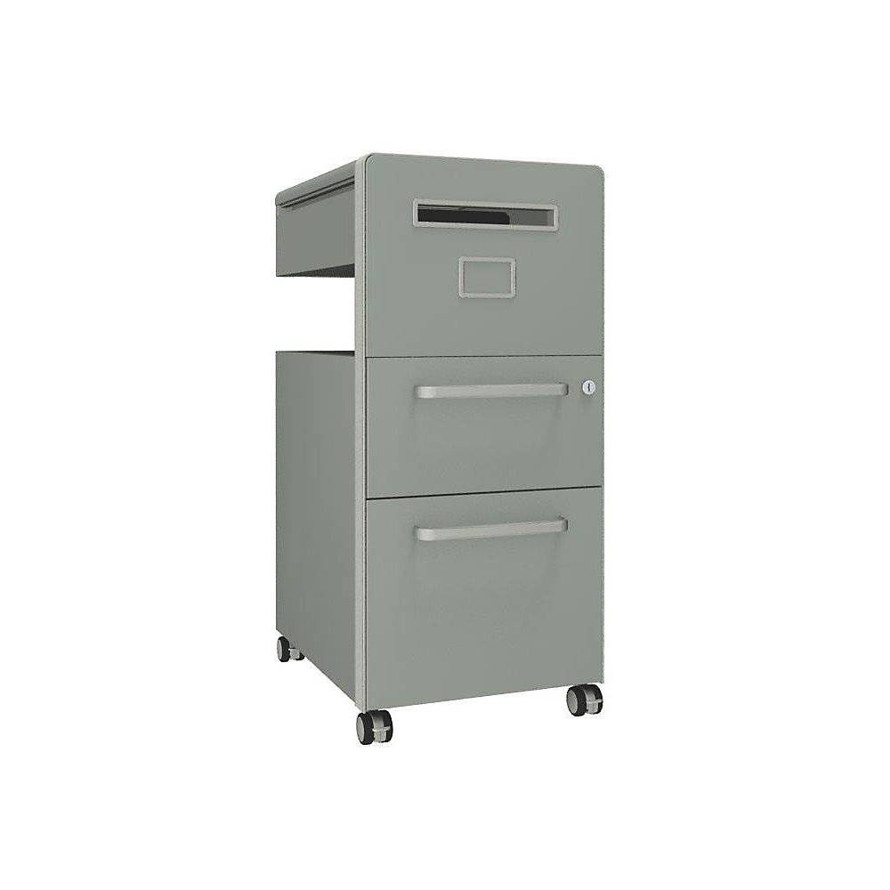 Meuble de rangement mobile Bite™ avec 1 tableau à épingler, ouvrable à droite