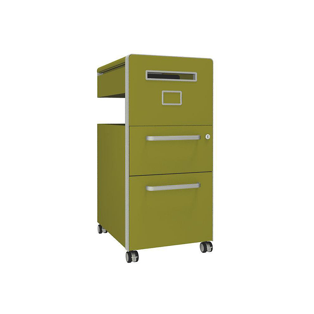 Meuble de rangement mobile Bite™ avec 1 tableau à épingler, ouvrable à droite