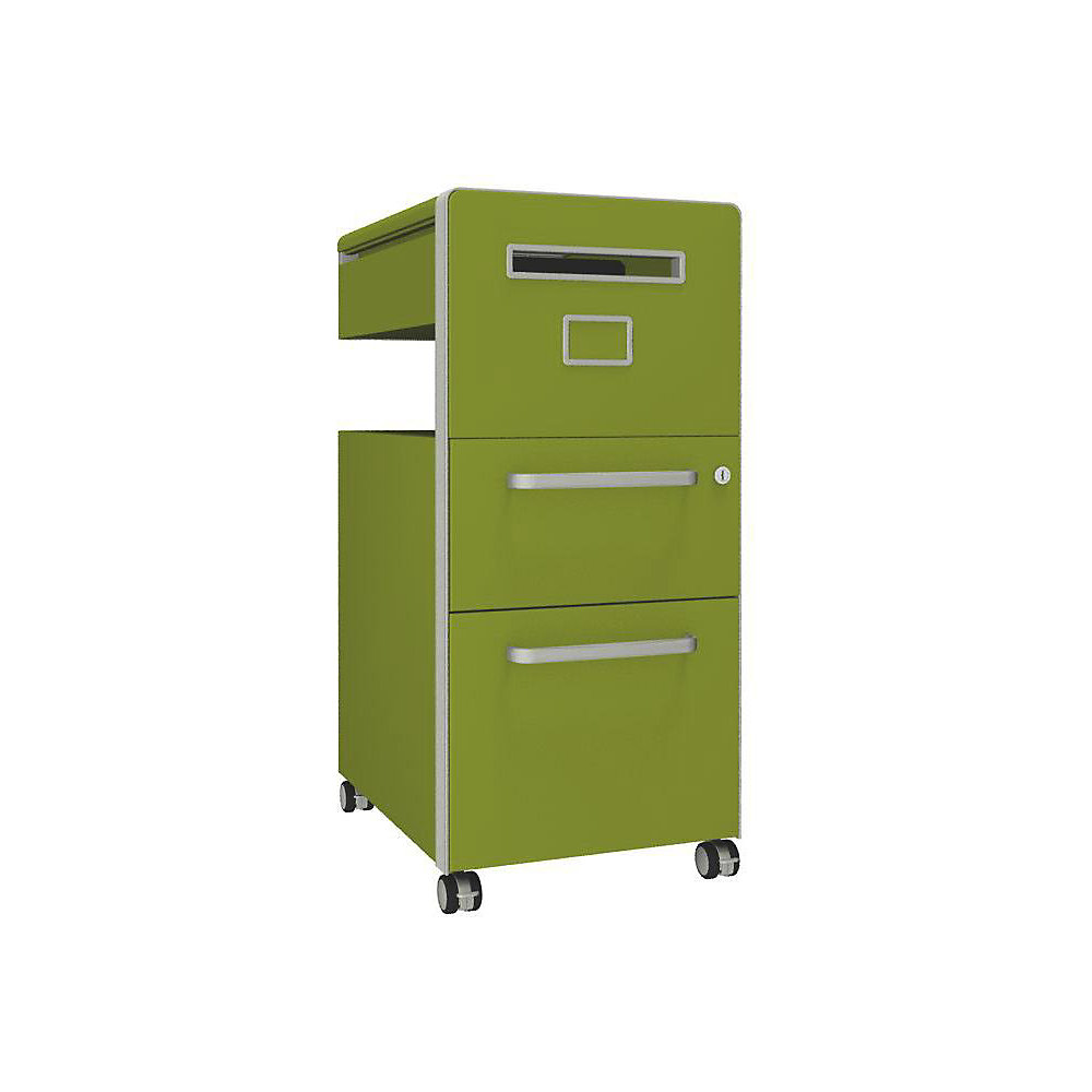 Meuble de rangement mobile Bite™ avec 1 tableau à épingler, ouvrable à droite