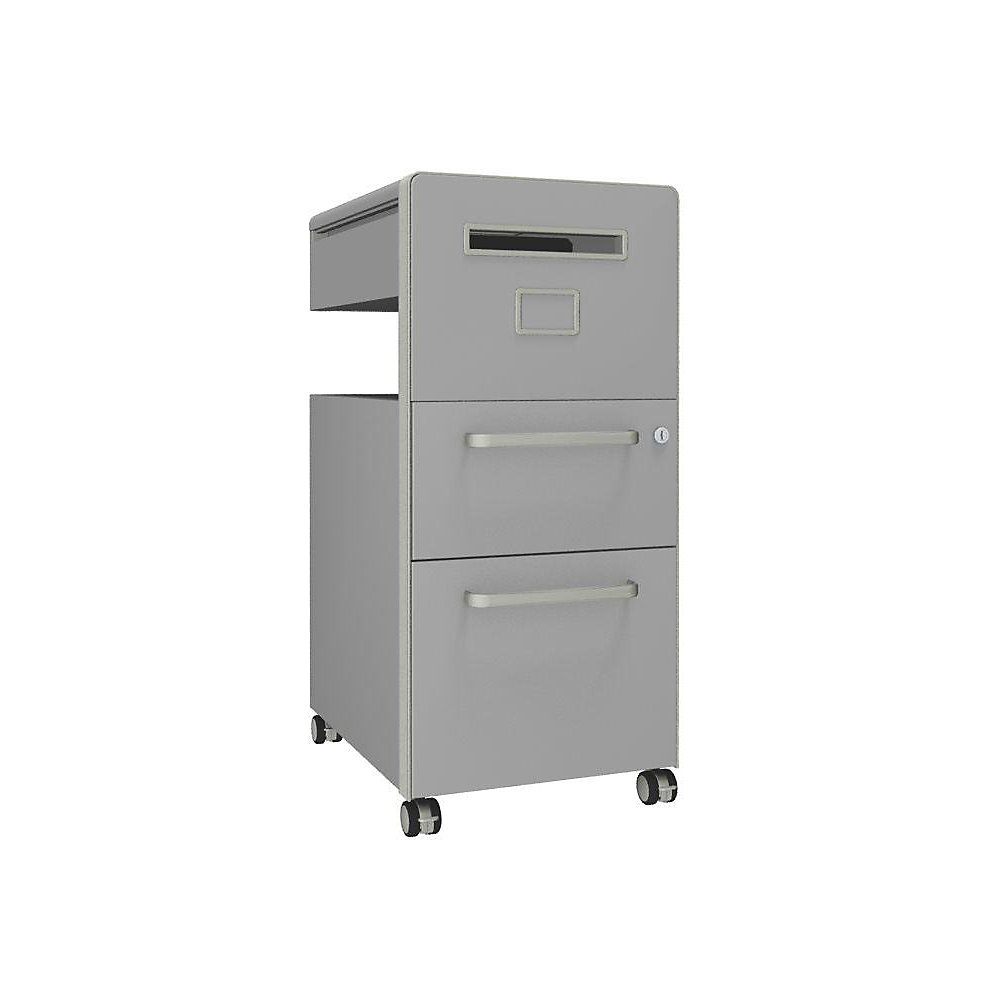 Meuble de rangement mobile Bite™ avec 1 tableau à épingler, ouvrable à droite