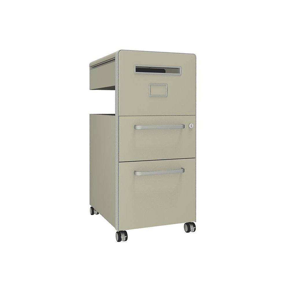 Meuble de rangement mobile Bite™ avec 1 tableau à épingler, ouvrable à droite