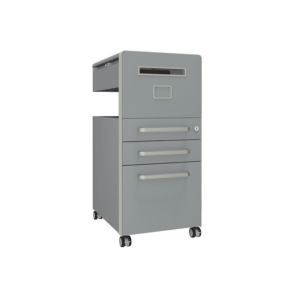 Meuble de rangement mobile Bite™ avec 1 tableau à épingler, ouvrable à droite