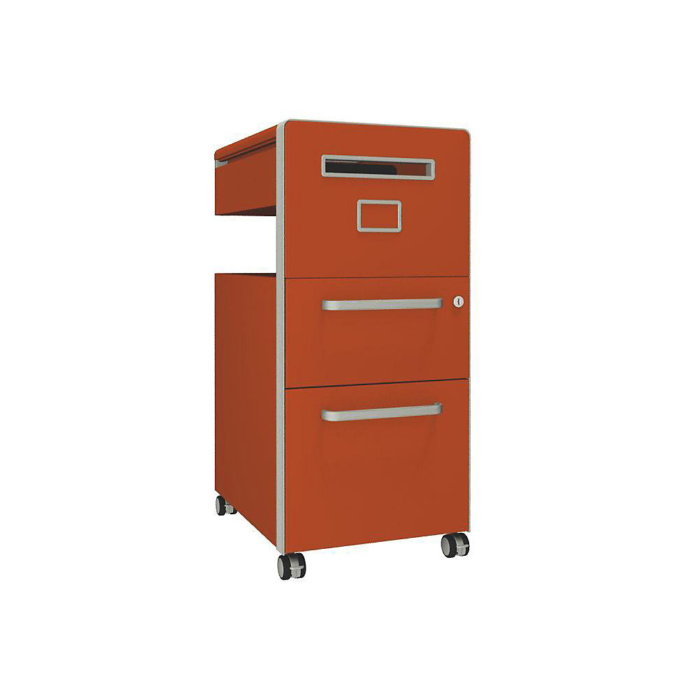 Meuble de rangement mobile Bite™ avec 1 tableau à épingler, ouvrable à droite