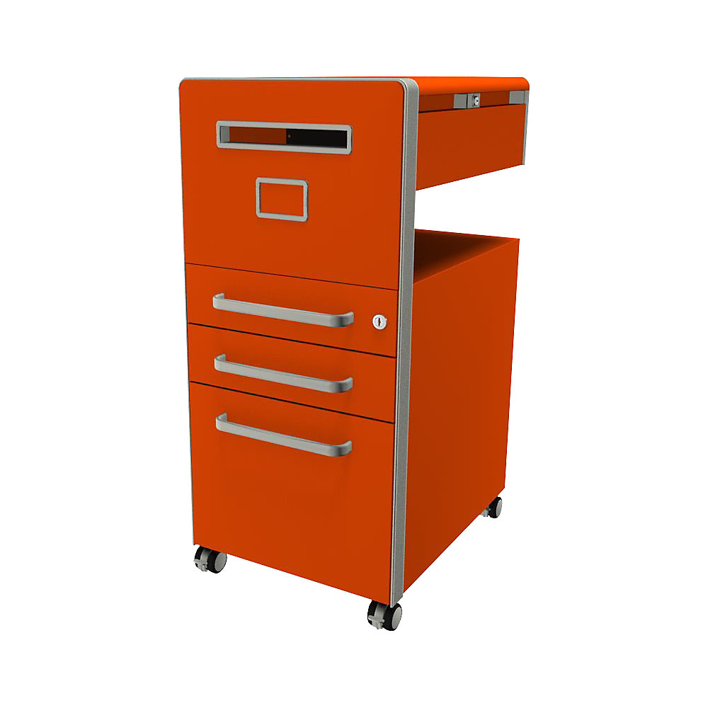 Meuble de rangement mobile Bite™ avec 1 tableau à épingler, ouvrable à gauche